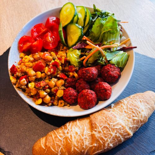 Zöldásgfasírt bowl