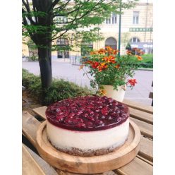 Meggyes-mákos 'túró' torta